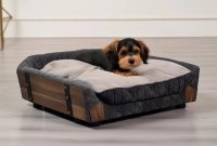 Luxury canopy pet bed