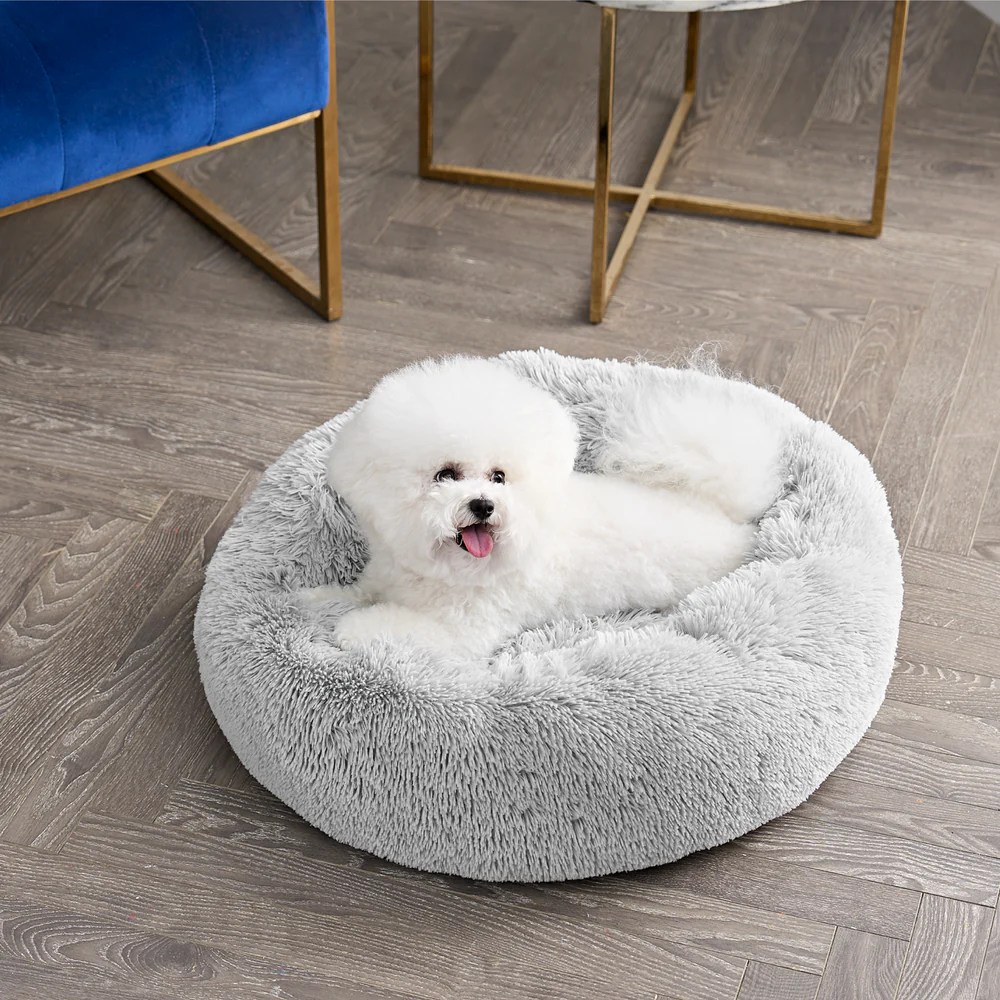 Soft faux fur pet sofa