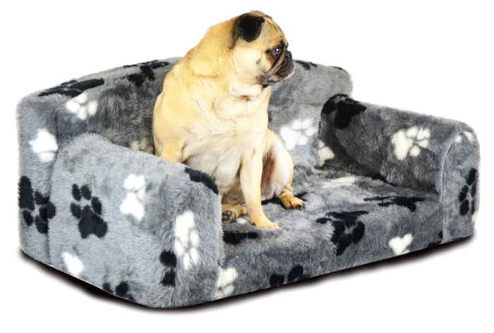 Soft faux fur pet sofa