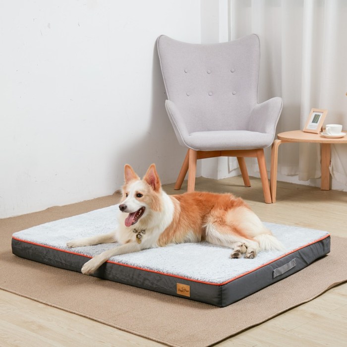 Extra wide orthopedic dog mattress